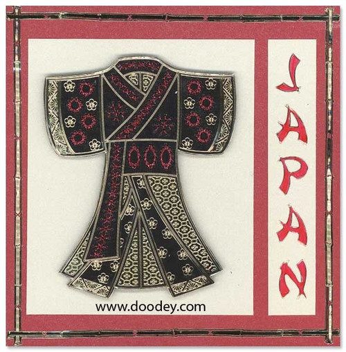 DD6201 ABC Oriental Gold Asian Peel Stickers One 9x4 Sheet