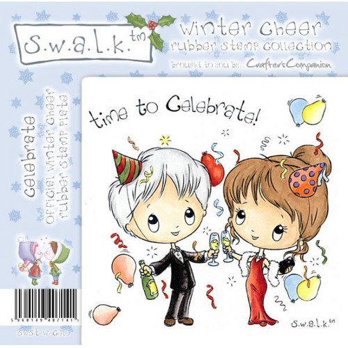 Swalk Winter Cheer Collection  CELEBRATE EZMount Stamp Set
