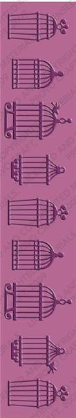 Cuttlebug 12" Embossing Border Caged Bird 2000269 Elegant Cages