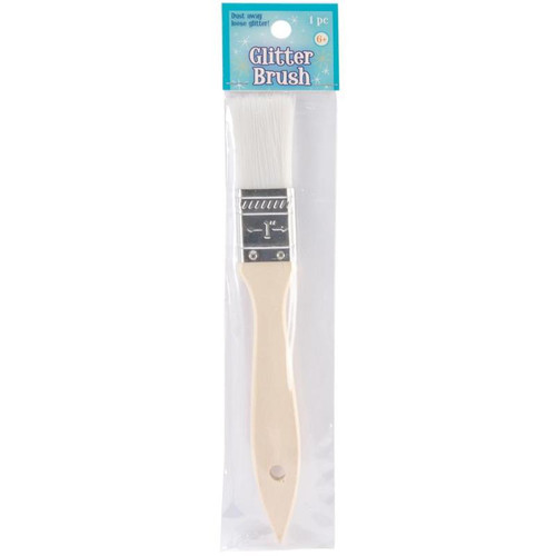 Glitter Brush 1" White Bristles