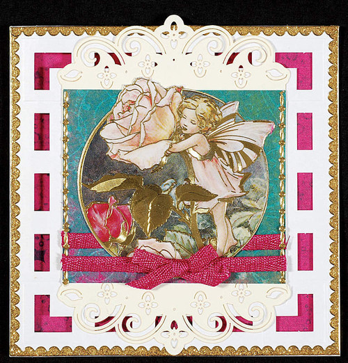 Luxury Cardlayers 3pc Floral Borders C5303 Ivory Laser-Cut Card Accents Making