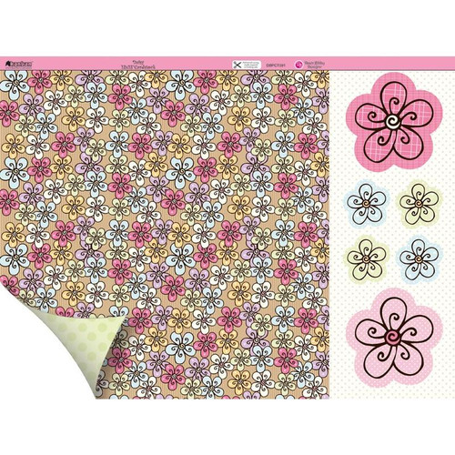 Kanban Dawn Bibby 12x12 Daisy N91 DS Paper & Foiled Die Cuts Kit