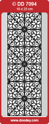 DD7094 Borders and Corners SILVER Peel Stickers One 9x4 Sheet