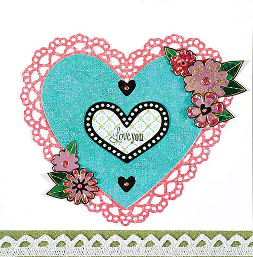 HOTP Dazzles 3-Pack Pink Tiny Flowers Stickers 2490 Holographic & Mirror & Green Mirror Leaves Peel Style Outline Stickers