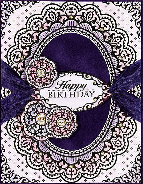 Color Me Card Toppers EBONY Doily Card Toppers 7069 Paper Pack