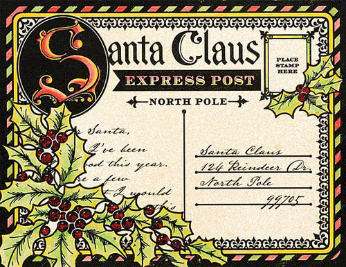 Color Me Card Toppers EBONY Christmas Post Card Toppers 7067 Paper Pack