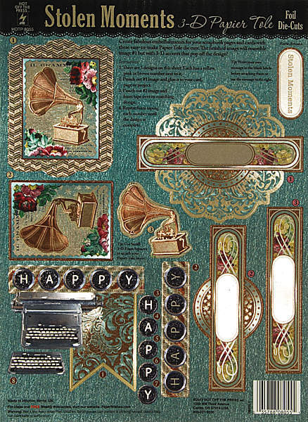 HOTP 3-D Foil 8055 Stolen Moments Papier Tole Paper
