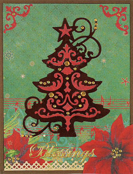 HOTP Paper Artist N5311 Fancy Christmas Tree Cutting Dies 