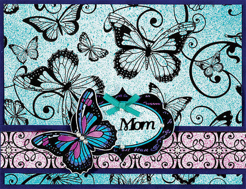 Color Me EBONY BLACK Nostalgia 4216 Paper Pack 6pc 12x12