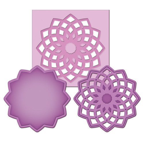 Spellbinders Die D-Lites MEDALLION 3 S2-017 Cutting Set