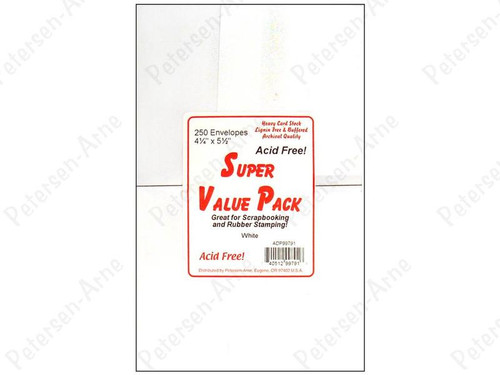 250 WHITE A2 Envelopes for Cards 5.5x4.25 Cards Super Value ADP99791 Pack