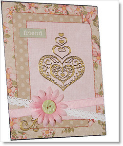 HOTP Dazzles Heart SPECIAL PURCHASE Outline Stickers GOLD 1836