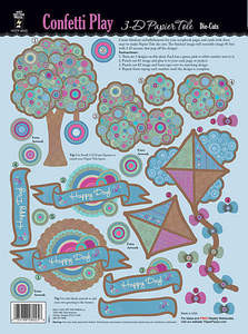 HOTP 3-D Papier Tole 8025 CONFETTI  PLAY Die-Cut Paper Decoupage
