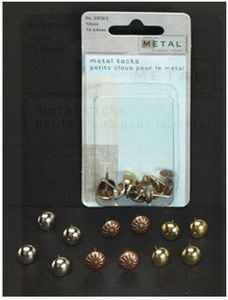 Creative Metal Tacks 12pcs for Use with Soft Embossing Upholstery Style - 29023