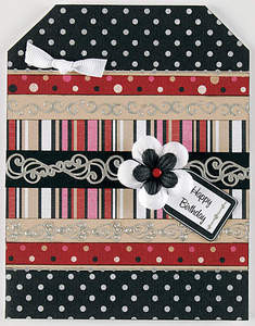 HOTP Dazzles N1875 SILVER Borders Outline Peel Sticker