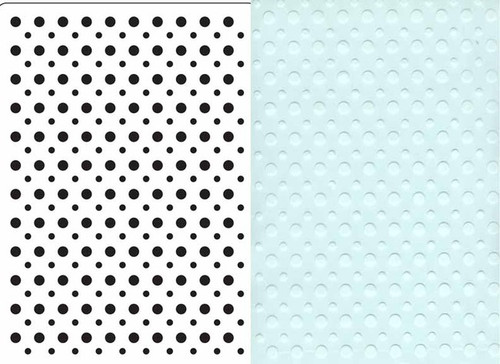 Crafts-Too SPOTS Embossing Folder CTFD3020