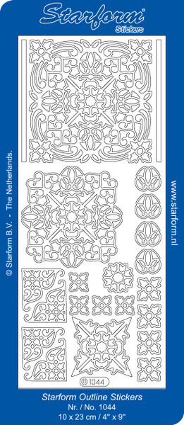 Starform ELEGANT DESIGNS & CORNERS 1044 GOLD Peel Stickers OUTLINE