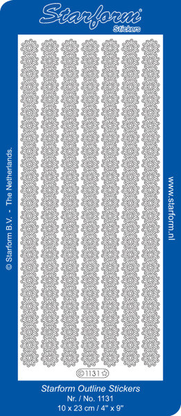Starform DAISY BORDERS 1131 GOLD OUTLINE STICKERS