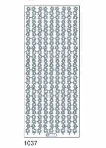 Starform FLOWER CHAIN BORDERS 1077 GOLD Peel Stickers