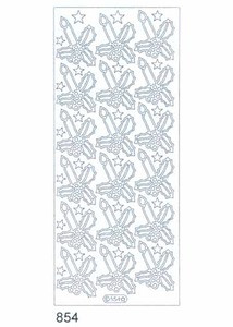 Starform CHRISTMAS CANDLE N854 GOLD Peel Stickers OUTLINE