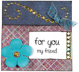 HOTP Dazzles N1556 Gold Jewel Outline Peel Sticker