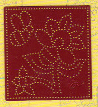 Ornare Pricking Stencil Template Bee & Flower PM040