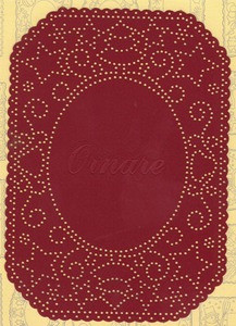 Ornare Christmas Piercing Cutting Template Oval Frame