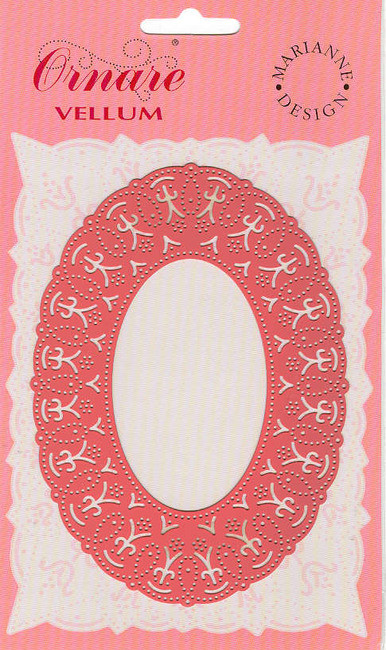 Ornare Vellum Pricking Stencil Template Oval