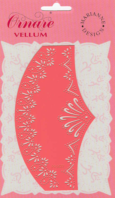 Ornare Vellum Pricking Stencil Template Fan shape