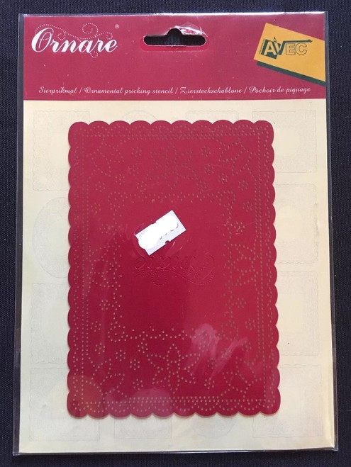 Ornare Pricking Stencil Template Flower Frame