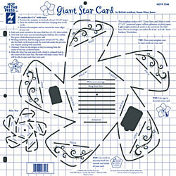 HOTP Template 7340 GIANT STAR CARD Paper Flair 12X12
