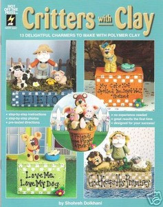 Critters with Clay Polymer Sculpey FIMO Book OOP 