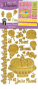 HOTP Dazzles Stickers SWEET TREATS GOLD 2015