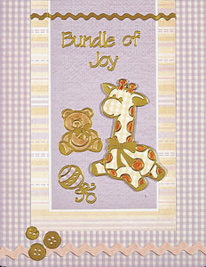 HOTP Dazzles Stickers BABY STICKERS 2010 GOLD