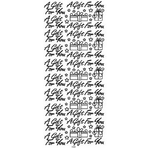 Outline N901 Gold A GIFT FOR YOU Peel Stickers