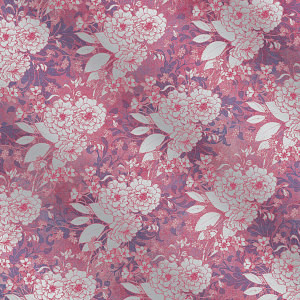 2pc FOIL 12X12 Floral PINK Paper Pizazz HOTP