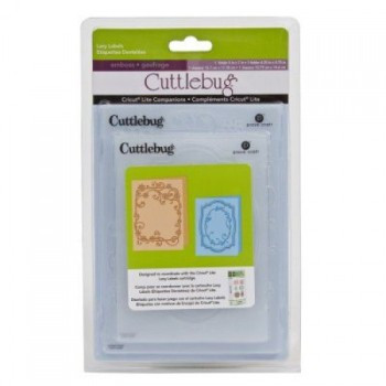 CUTTLEBUG Lacy Labels Set-of-2 Embossing Folders 2001047