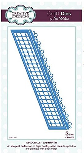 Creative Expressions Craft Dies by Sue Wilson Diagonals -- Labyrinth