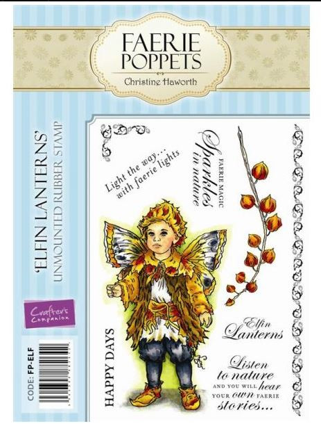 Faerie Poppets Elfin Lanterns By Christine Haworth 9-Stamp EZMount Rubber Stamp Set