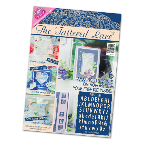 Tattered Lace Magazine Issue 15 with 2015 Alphabet Cutting Dies