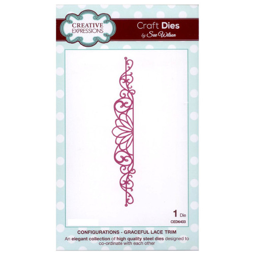 Craft Die CED6403 Sue Wilson Configurations Collection - Graceful Lace Trim