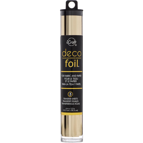 Deco Foil Foil Sheets Champagne for Paper & Fabric  - 5 Transfer Sheets - by Thermoweb