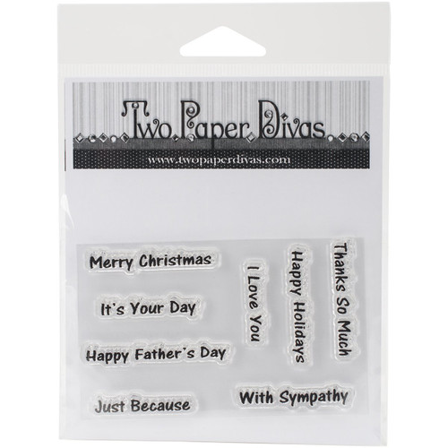 Two Paper Divas Clear Stamps 6'X4.5'-Banners #2