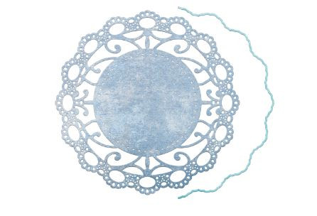 Cheery Lynn Design Ankara Lace 4.25" Doily With Angel Wing Cutting Die DL232