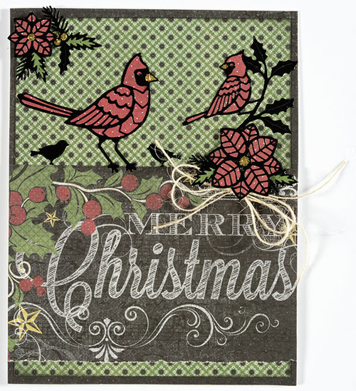HOTP Dazzles Winter Bird Stickers Black