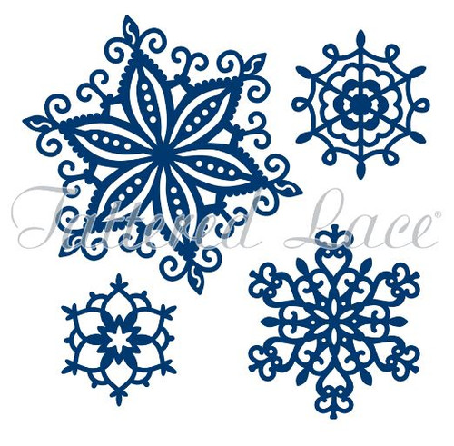 Tattered Lace Frosty Snowflakes Dies - D373