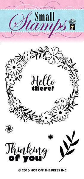 HOTP Small Flowers & Swirls Rubber Stamps 1222 Unmounted