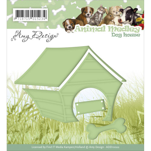  Amy Design Animal Medley Die - Dog House Find It Trading ADD10022