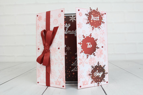 Tattered Lace Gatefold Embossing Folder - Christmas Snowflake