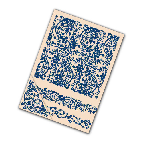 Tattered Lace Set of 4 Embossing Folders -- Spring Set EF040